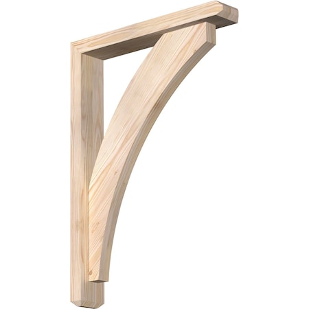 Ekena Millwork Thorton Craftsman Smooth Bracket w/ Offset Brace, Douglas Fir, 3 1/2"W x 20"D x 28"H BKT0402X20X28THR04SDF